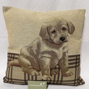 Gobelin Kussen Labrador Pup, beige
