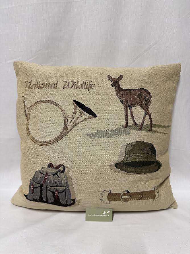 Gobelin Kussen National Wildlife, beige - Image 2