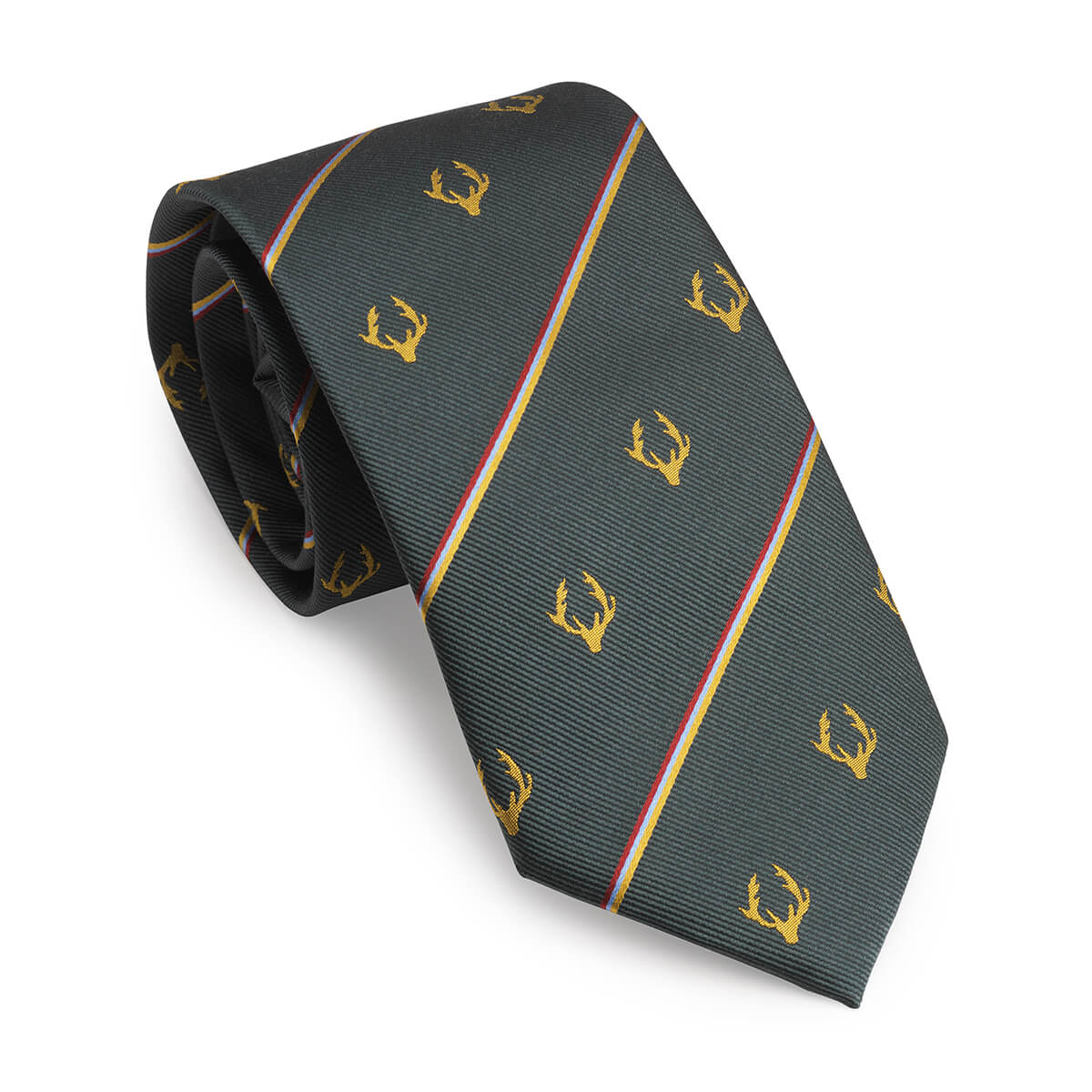 Laksen Regimental Stripe Deer Tie - Image 2