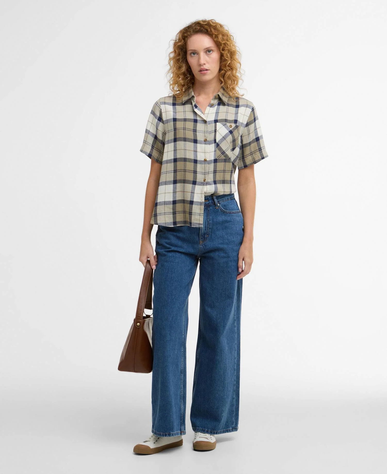 Barbour Fern Shirt, dress navy tartan - Image 3