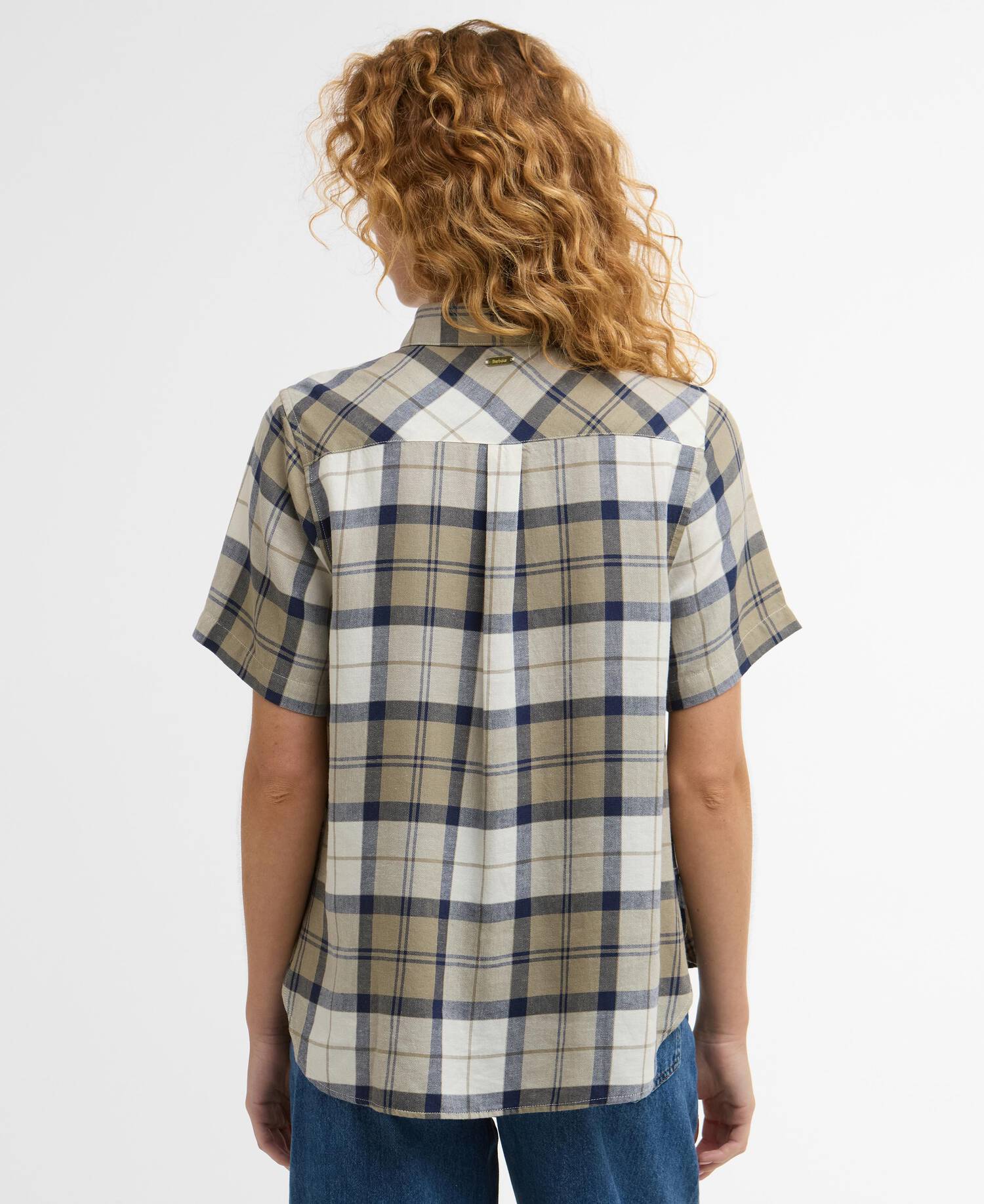 Barbour Fern Shirt, dress navy tartan - Image 4