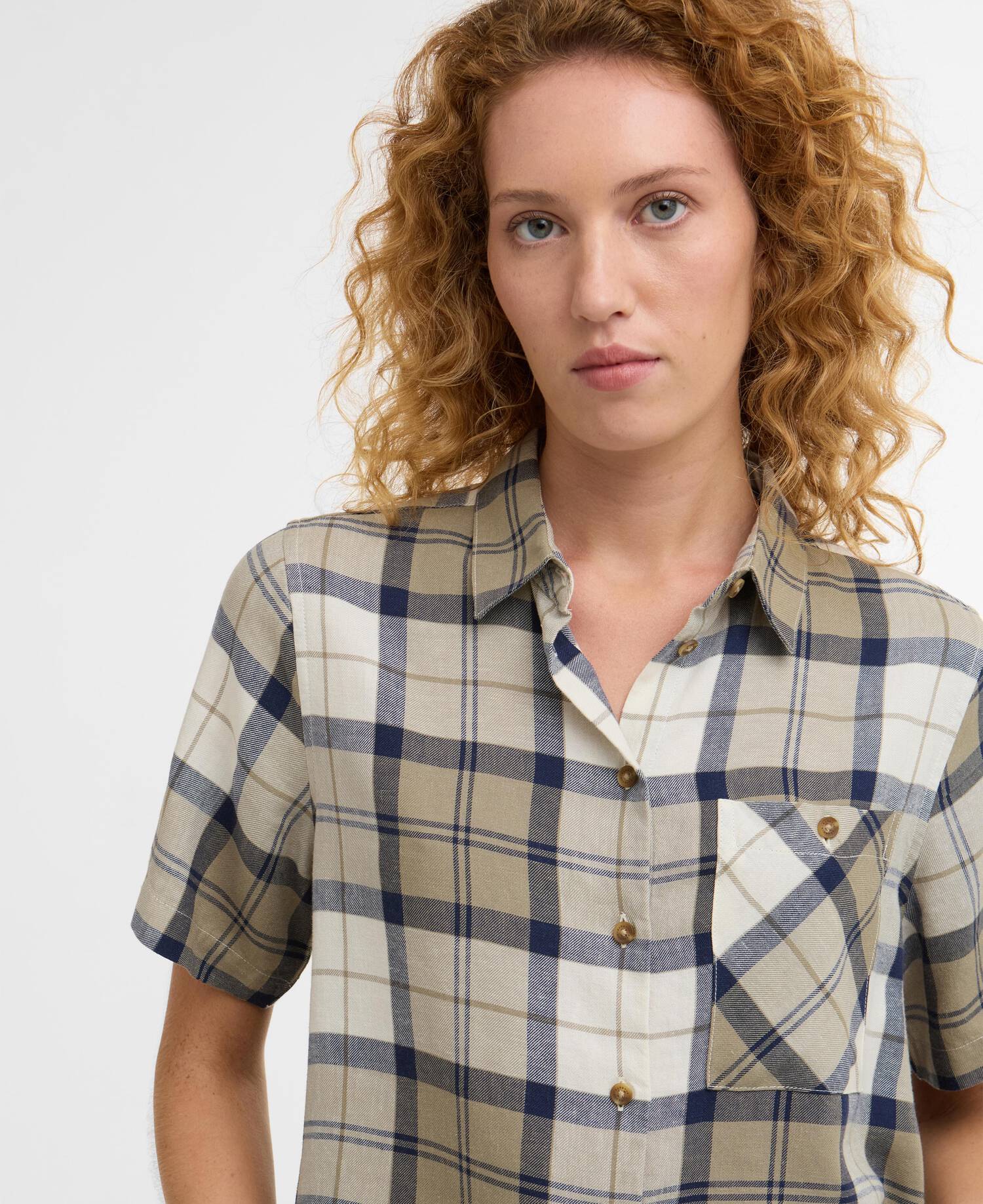 Barbour Fern Shirt, dress navy tartan - Image 5
