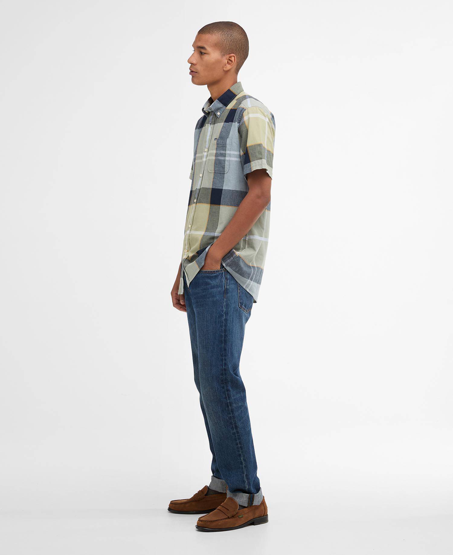 Barbour Douglas S/S Tailored Shirt, highland loch tartan - Image 5