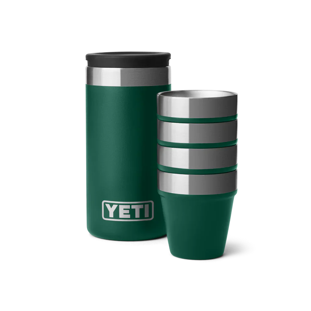 Yeti Shot Glasses & Case, black forest green - Image 2