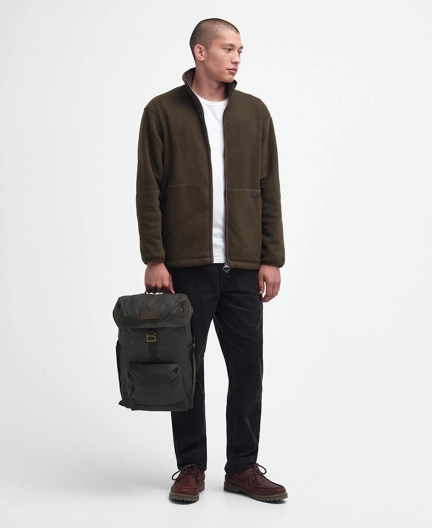 Barbour Essential Wax Backpack, olive - Image 7