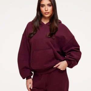 Aubergine Oversized Jogging - Hoodie