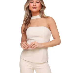 Beige Strapless Hals - Set