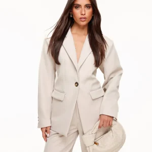 Beige Classic Rug Riem Detail - Blazer