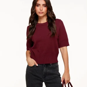 Burgundy Losse SS - Trui