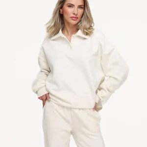 Creme Knopen LS Jogging - Trui