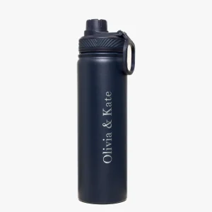 Donkerblauwe Olivia & Kate Stainless Steel - Waterfles