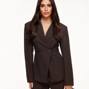 Donkerbruine Luxe Getailleerde - Blazer