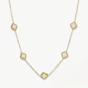 Gouden Bloemvormige - Ketting