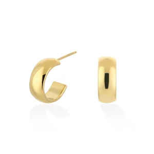 Gouden Platte Basic Open - Oorbellen