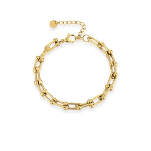 Gouden Schakel Detail - Armband