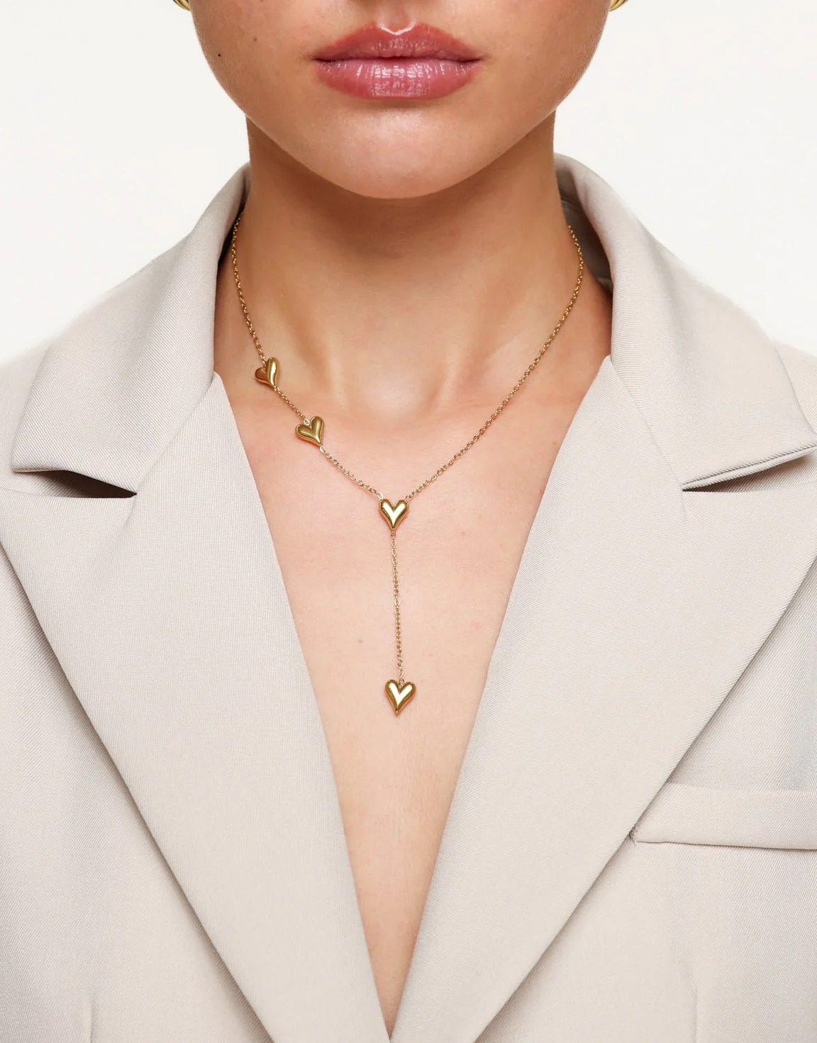 Gouden Verlengde Hartjes - Ketting - Image 3