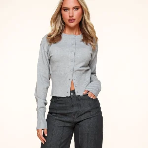 Grijze Basic Knopen - Vest