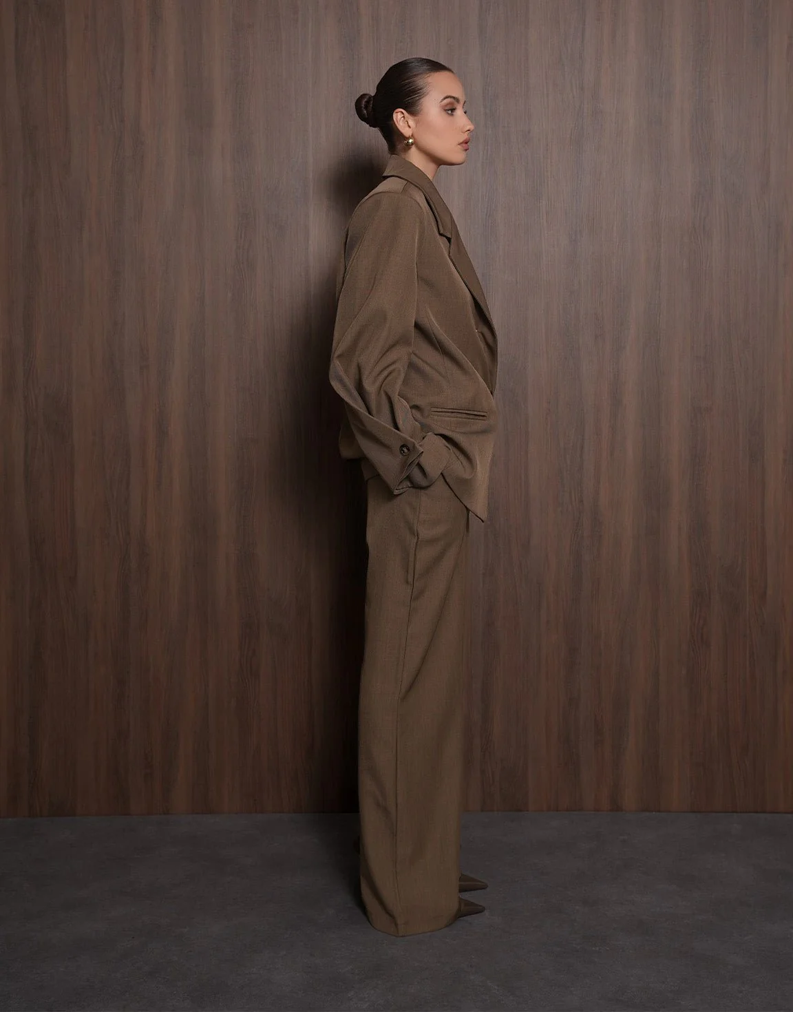 Khaki Classic Oversized - Blazer - Image 5