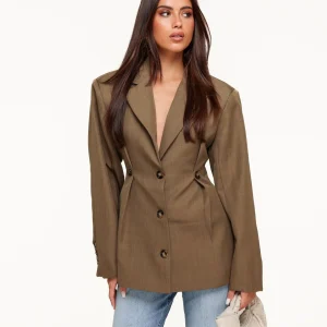 Khaki Stevige Classic Detail - Blazer