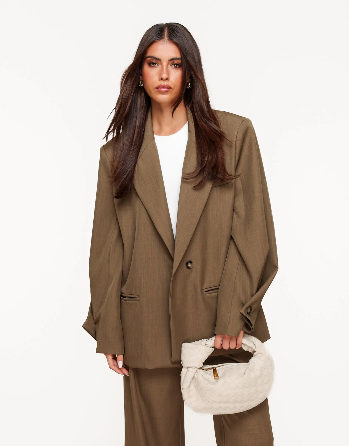 Khaki Classic Oversized - Blazer - Image 2