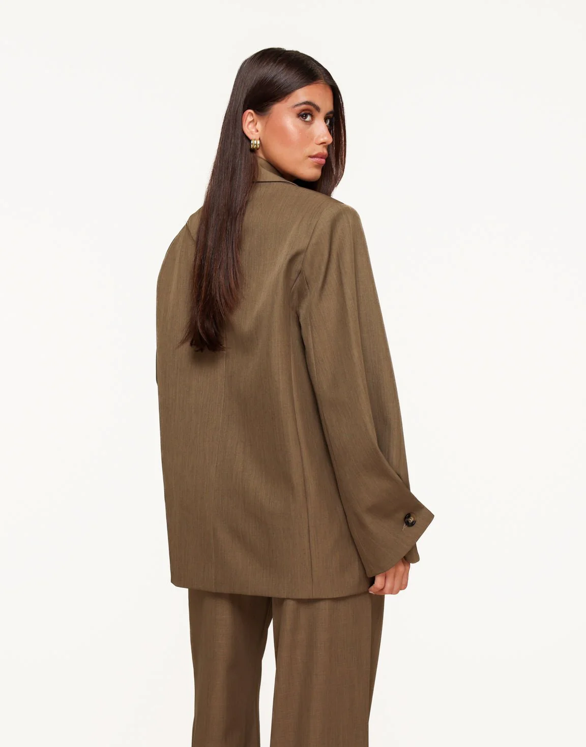 Khaki Classic Oversized - Blazer - Image 4