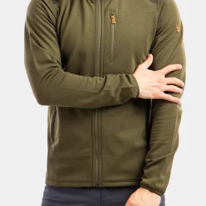 Fjällräven Keb Fleece Hoodie M, laurel green/deep forest