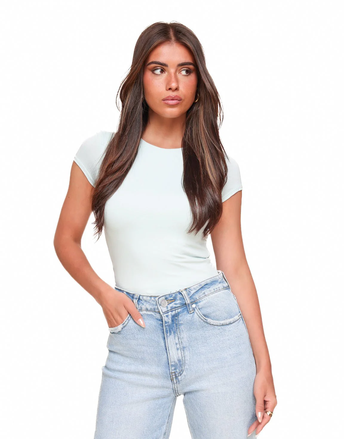 Mintgroene Basic SS - Top