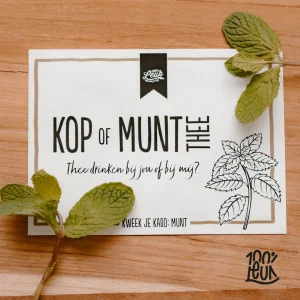 100% leuk kaart-bijkletsen +munt