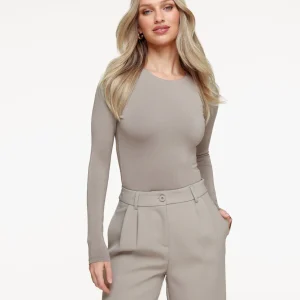 Taupe Basic LS - Top