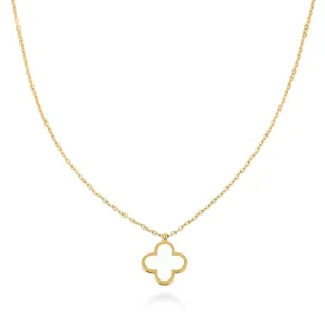Witte Klaver - Ketting