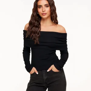 Zwarte Off Shoulder - Top