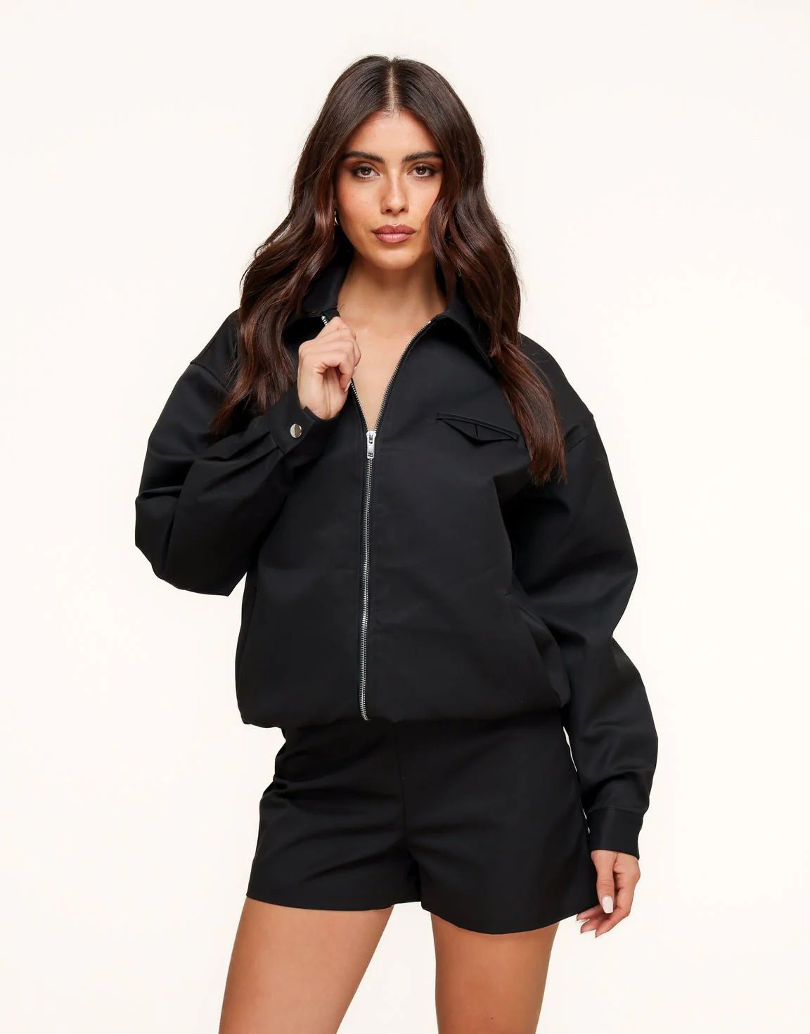 Zwarte Rechte Bomber - Set